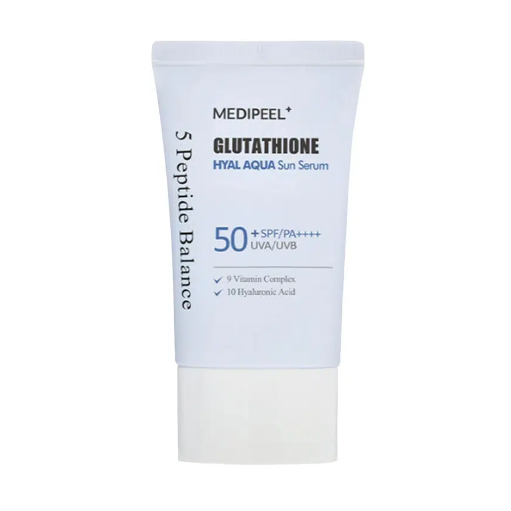 MEDI-PEEL MEDI-PEEL Glutathione Hyal Aqua Sun Serum 50ml SPF50+ PA++++ - hydrating - front bottle shot