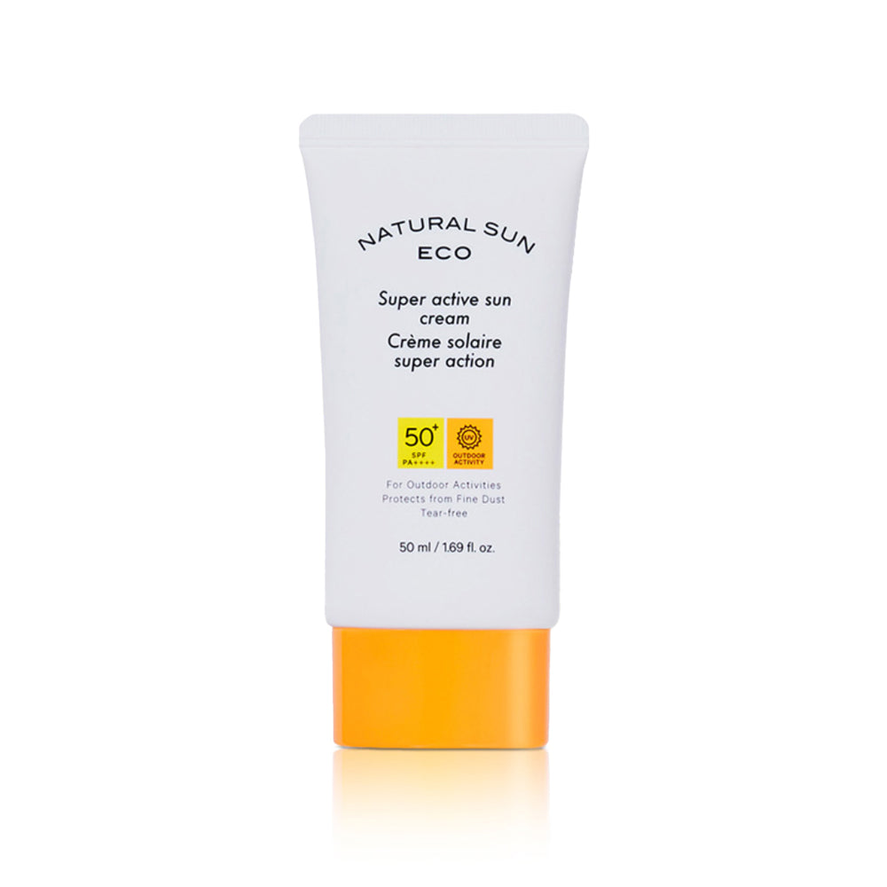 THE FACE SHOP THE FACE SHOP Natural Sun Eco Super Active Sun Cream 50ml - sun protection - front bottle shot