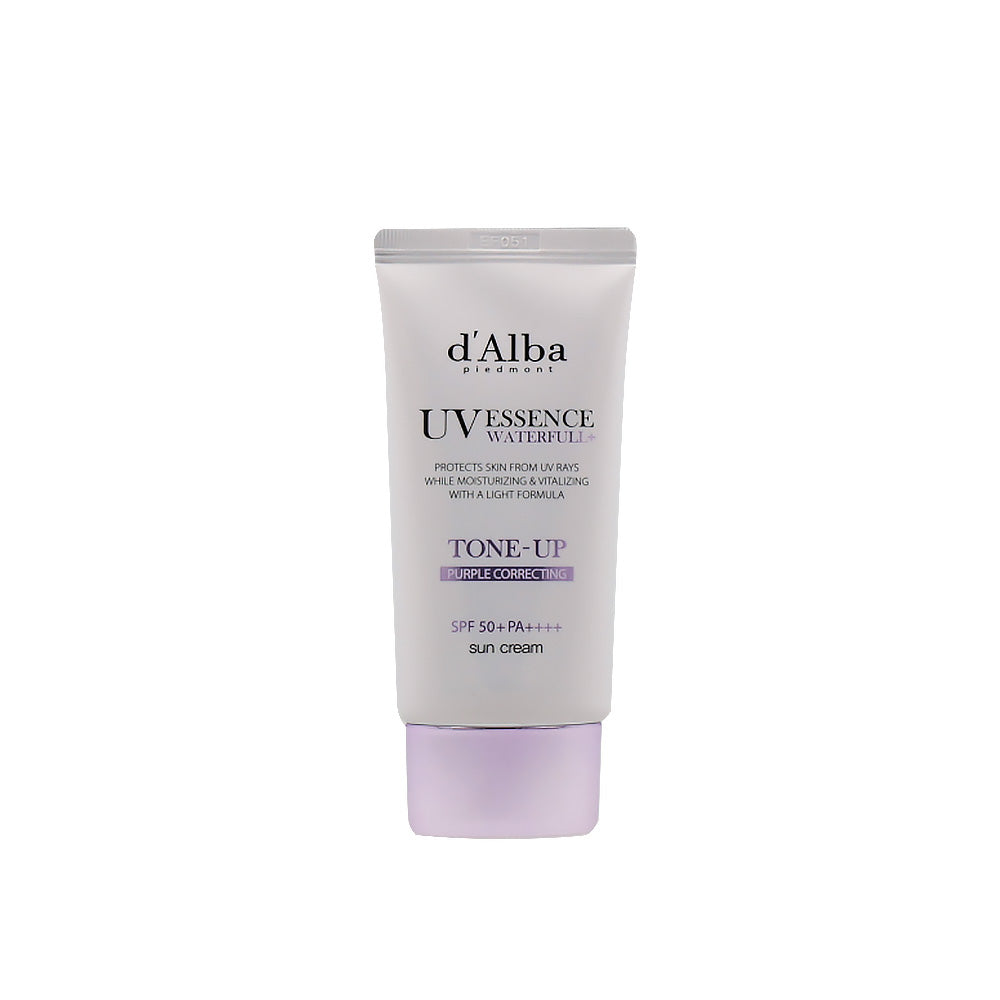 d'Alba d’Alba Waterfull Tone Up Suncream (Purple) SPF50+/PA++++ 50ml - soothing - front bottle shot