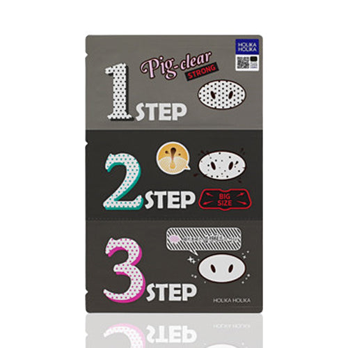 Holika Holika Holika Holika Pig Clear Black Head 3-Step Kit Strong 3ea - hydrating - front bottle shot