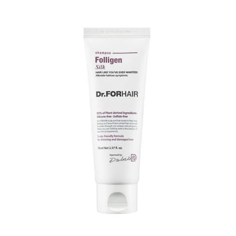 Dr.FORHAIR Dr.FORHAIR Folligen Silk Shampoo 70ml - daily care - front bottle shot