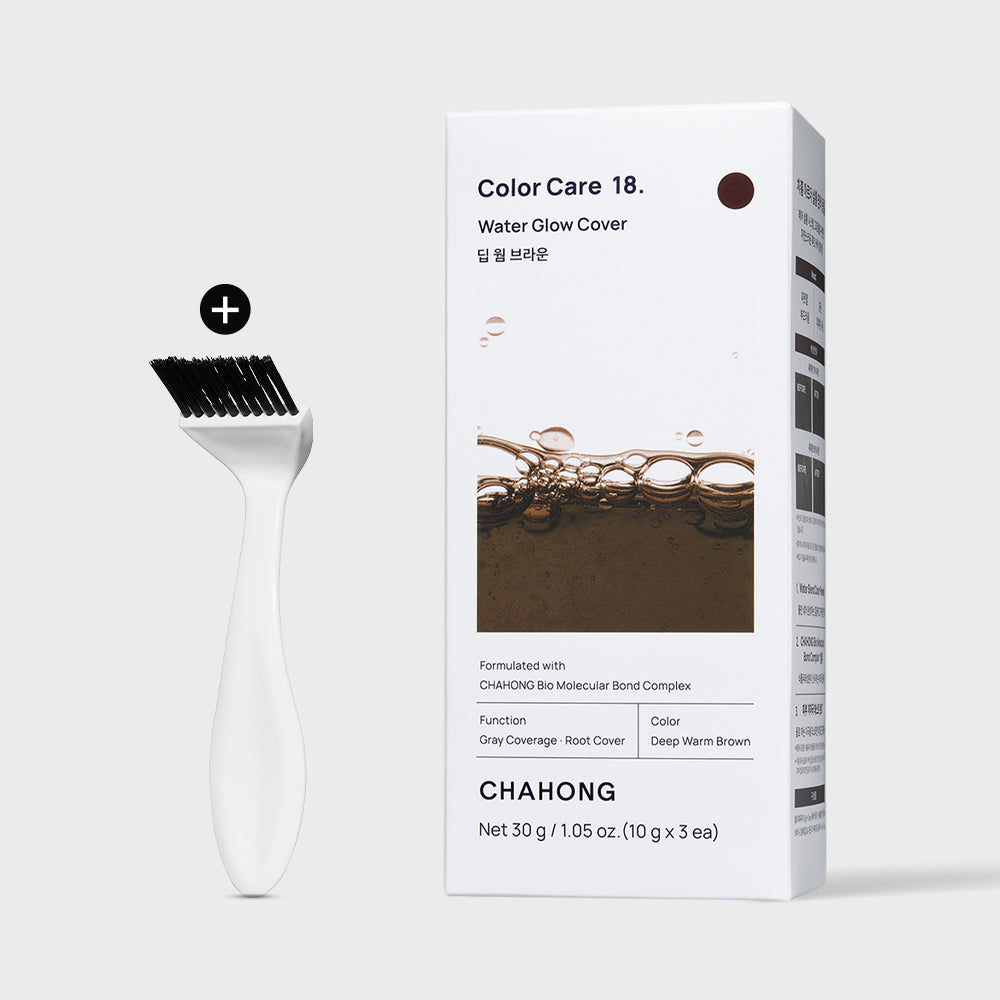 CHAHONG CHAHONG Water Glow Cover Hair Dye Deep Warm Brown 30g - brightening - front bottle shot