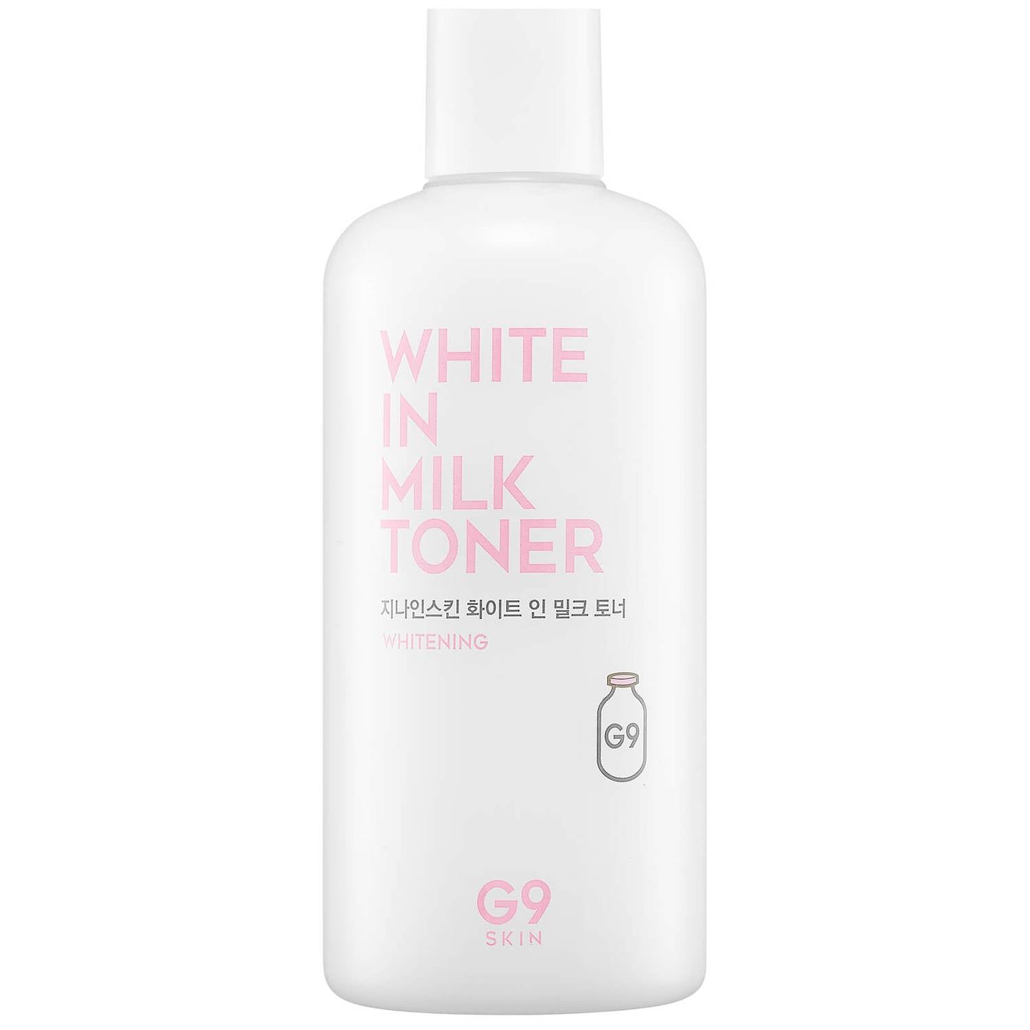 G9SKIN G9SKIN White In Milk Toner 300ml - hydrating - front bottle shot