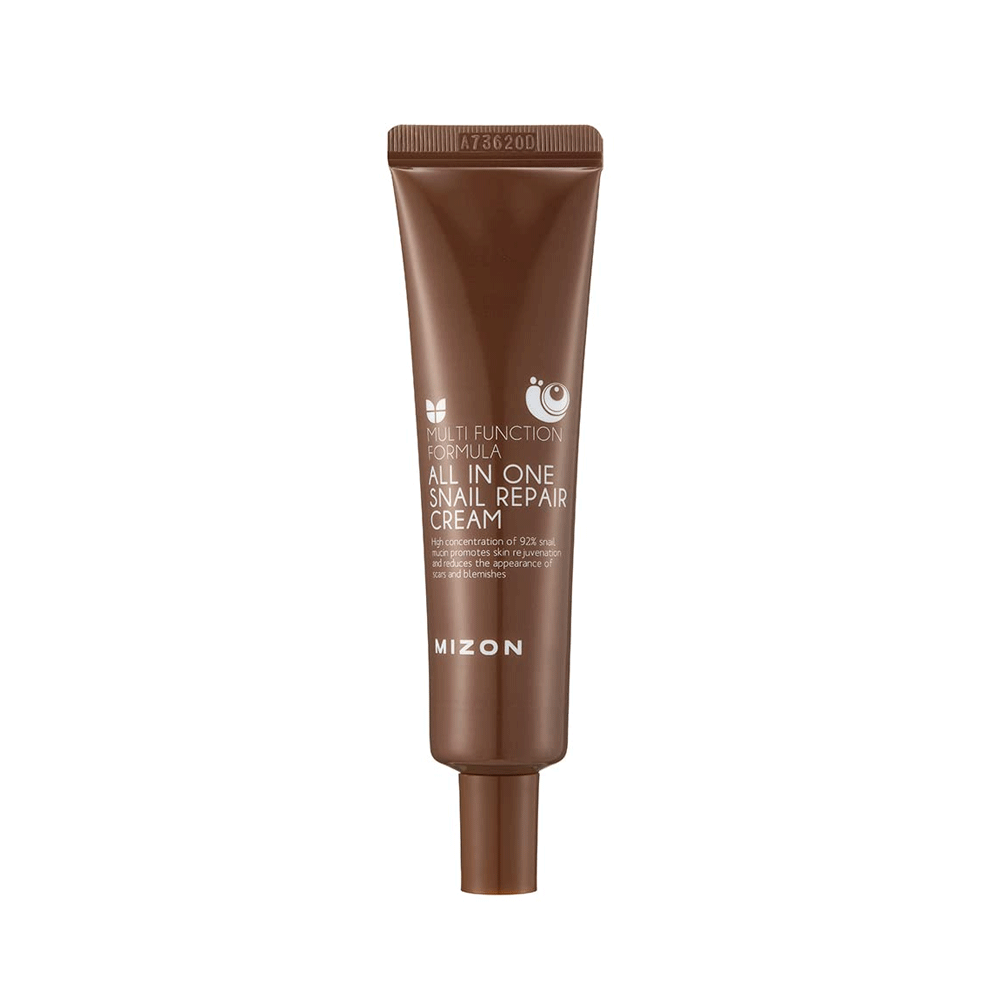 MIZON MIZON All In One Snail Repair Cream Tube 35ml - soothing - front bottle shot