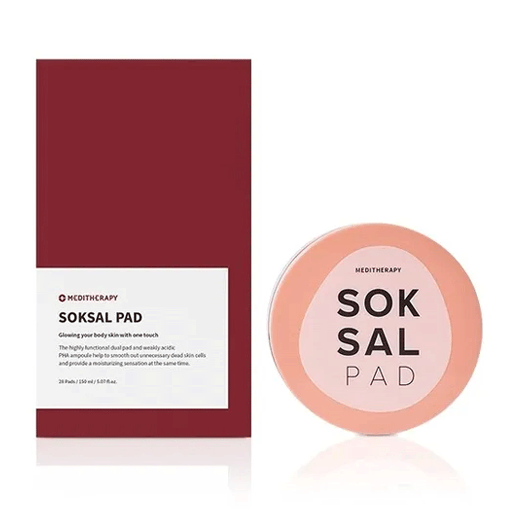 Meditherapy Meditherapy Soksal Pad 28 pads - hydrating - front bottle shot