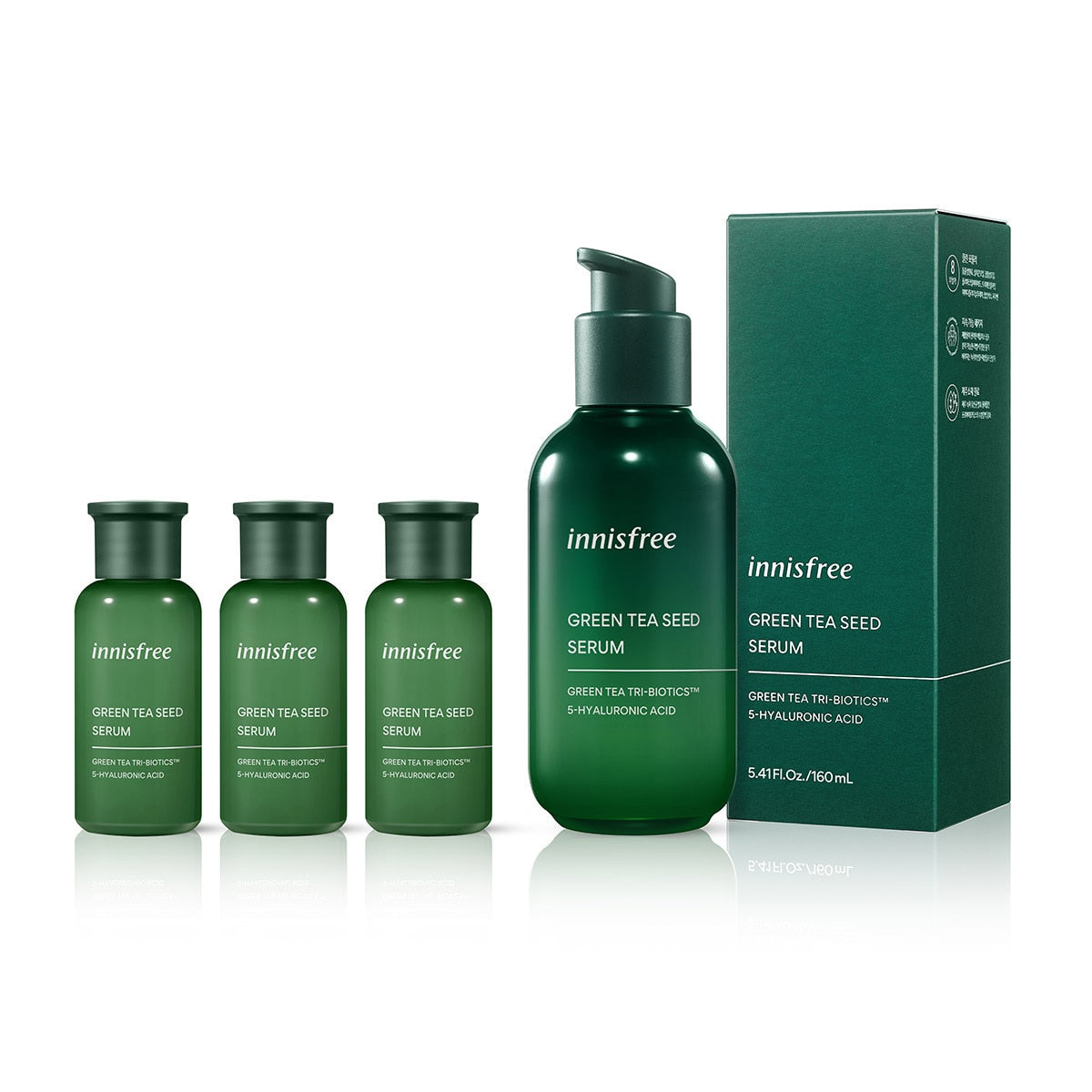 Innisfree Innisfree Green Tea Seed Serum 160ml + 90ml - daily care - front bottle shot