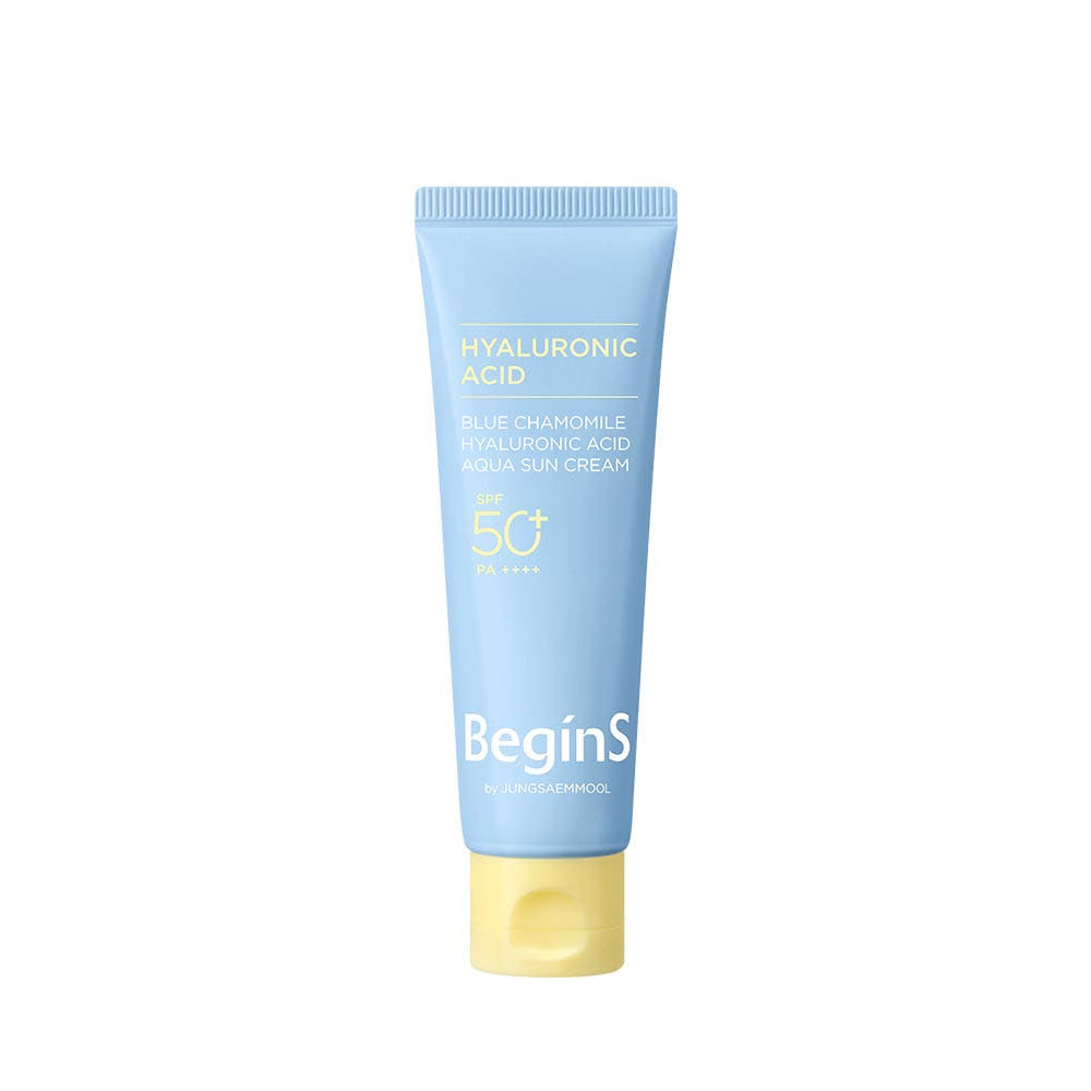 JUNG SAEM MOOL JUNGSAEMMOOL BeginS By JUNGSAEMMOOL Blue Chamomile Hyaluronic Acid Aqua Sun Cream 50ml - hydrating - front