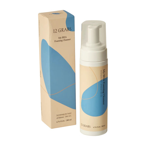 12GRABS 12GRABS My BHA Foaming Cleanser 200ml - hydrating - front bottle shot