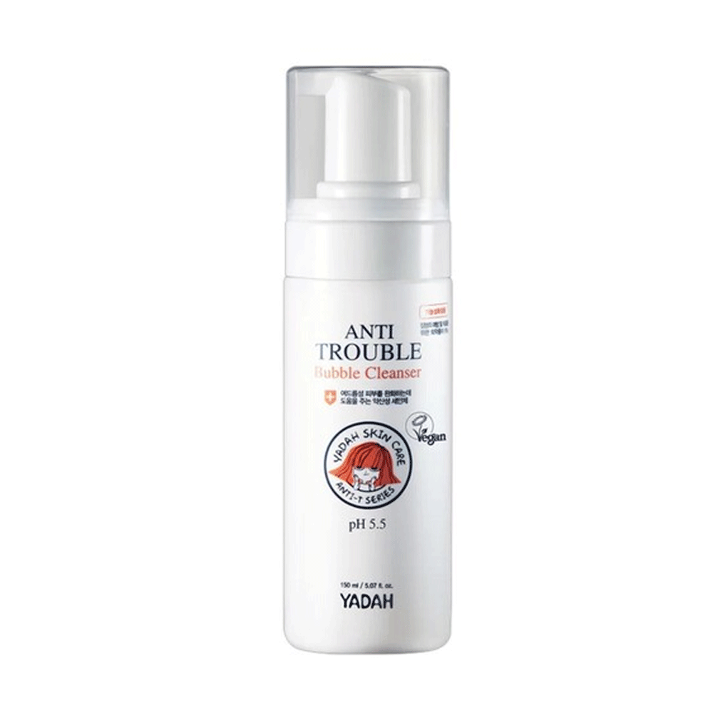 YADAH YADAH Anti Trouble Bubble Cleanser 150ml - hydrating - front bottle shot