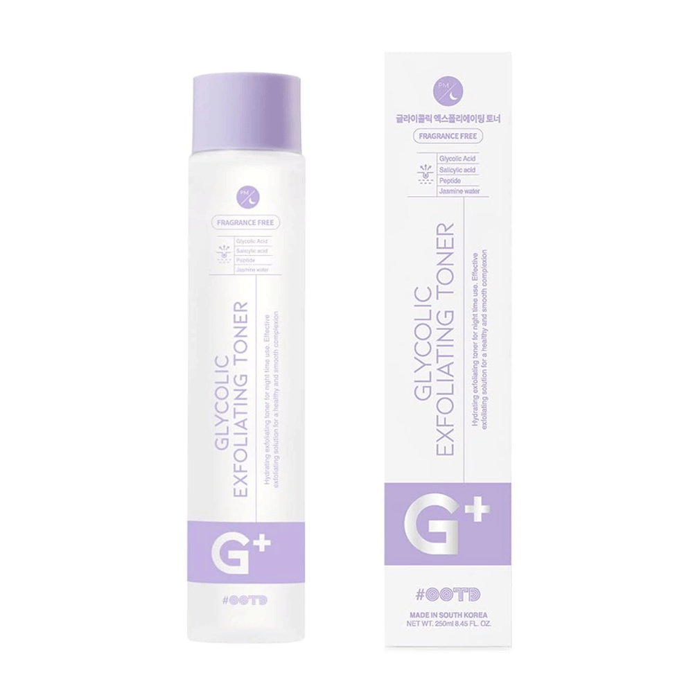 OOTD OOTD Glycolic Exfoliating Toner P.M 250ml - hydrating - front bottle shot