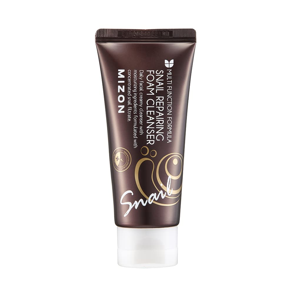 MIZON MIZON Snail Repairing Foam Cleanser 60ml - pore care - front bottle shot