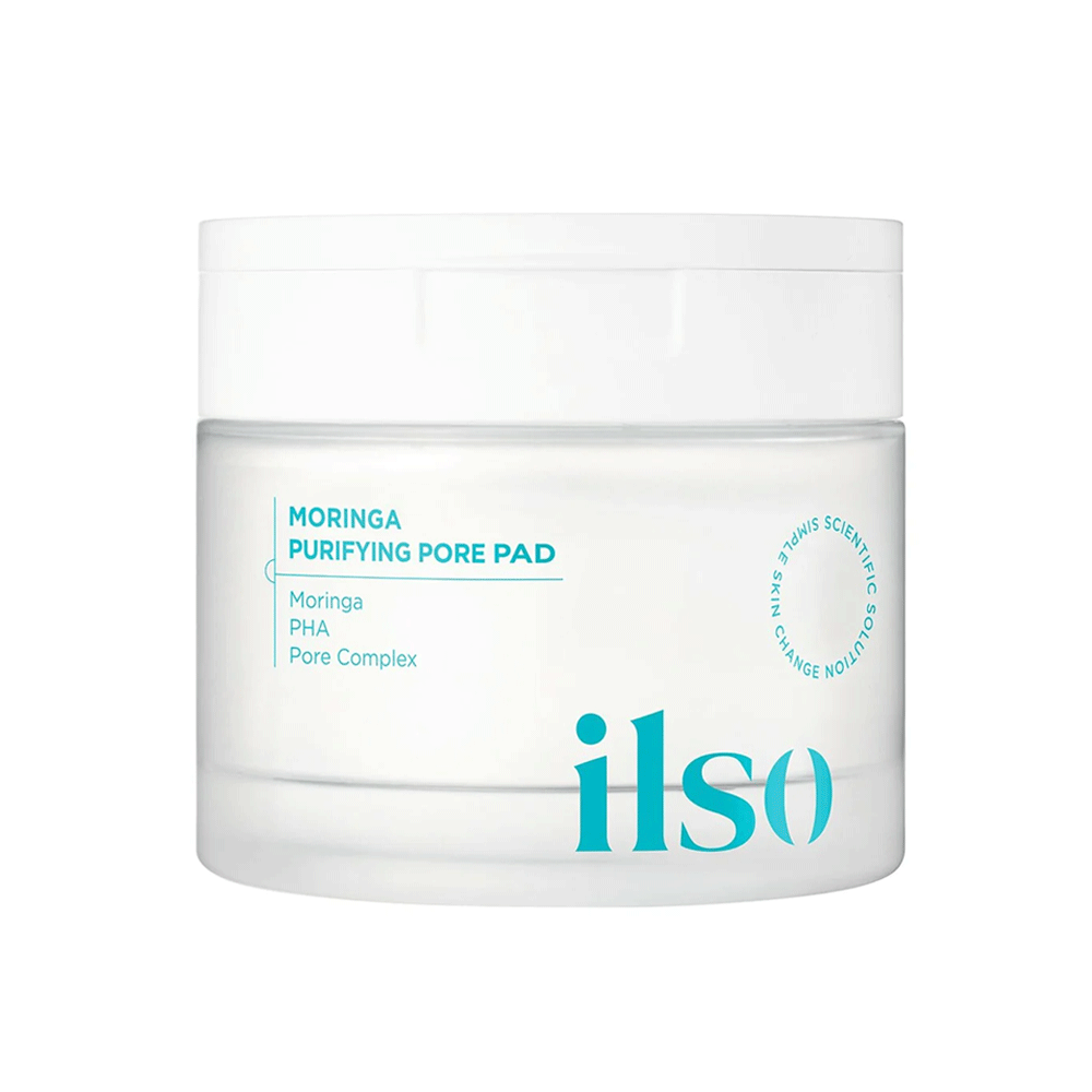 ilso ilso Moringa Purifying Pore Pad 60 pads - brightening - front bottle shot