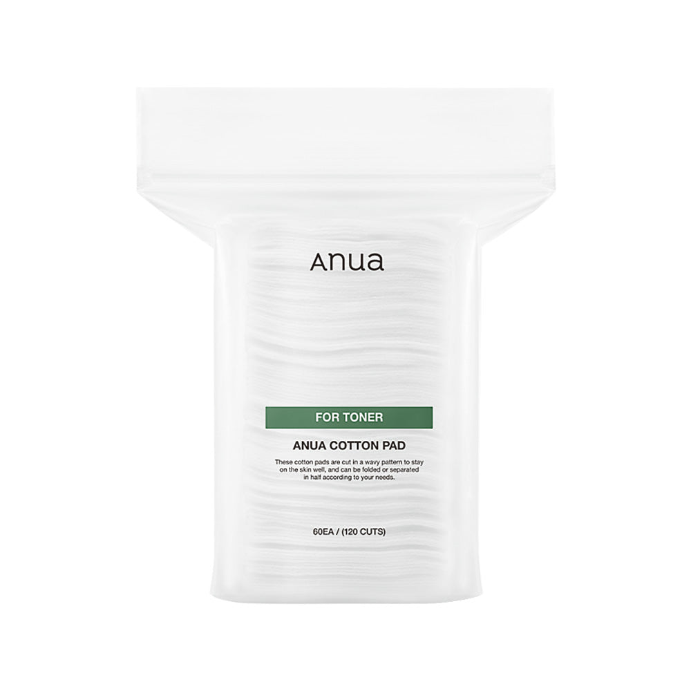 Anua Anua Cotton Pad For Toner 60pcs - hydrating - front bottle shot