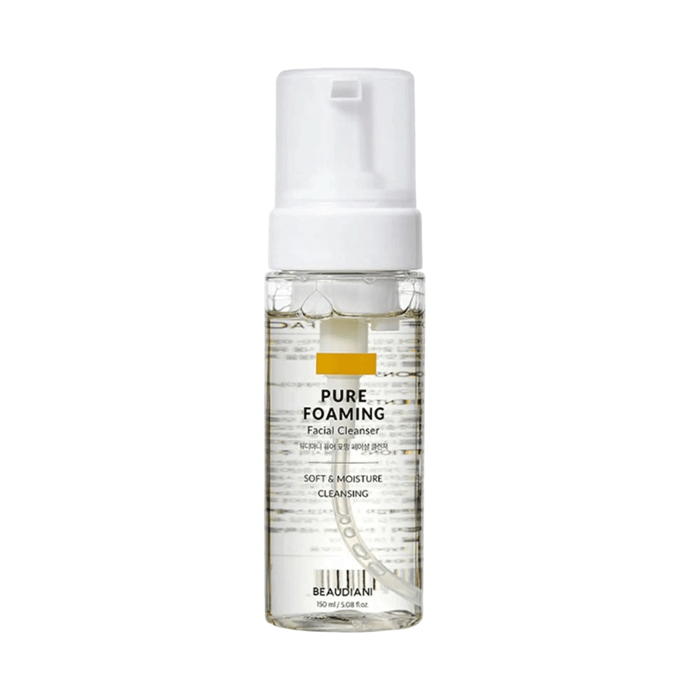 BEAUDIANI BEAUDIANI Pure Foaming Facial Cleanser 150ml - hydrating - front bottle shot