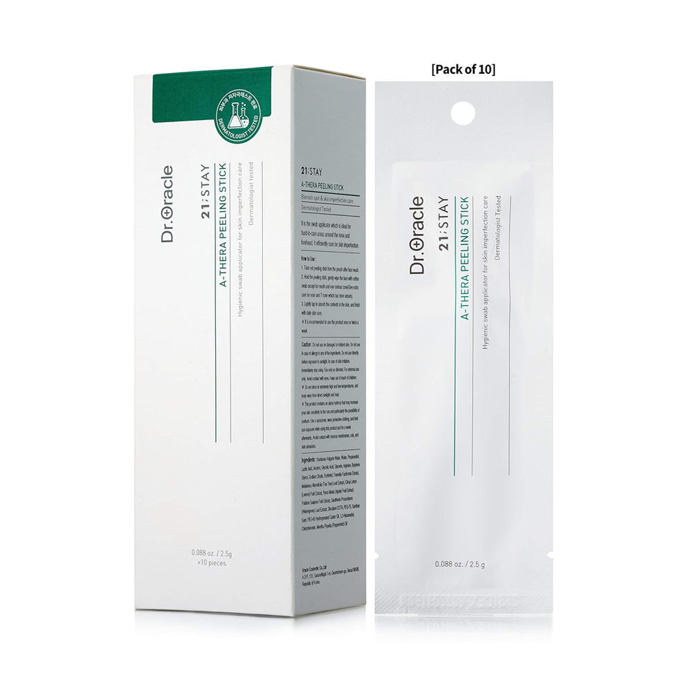 Dr.oracle Dr.oracle 21:Stay A-Thera Peeling stick 10pcs 3ml - pore care - front bottle shot