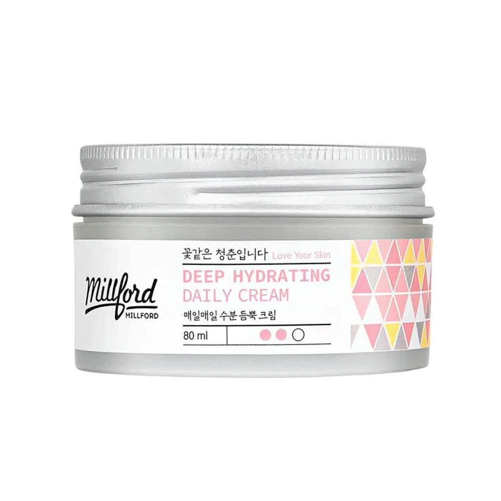Millford Millford Deep Hydrating Daily Cream 80ml - hydrating - front bottle shot