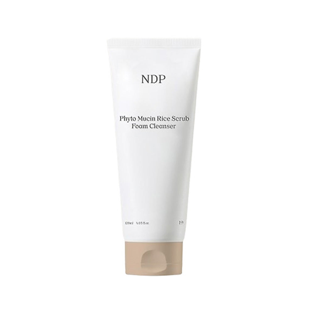NDP NDP Phytomucin Rice Scrub Cleansing Foam 120ml - hydrating - front bottle shot