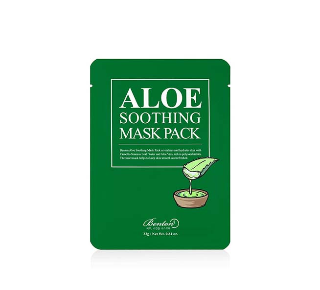 BENTON BENTON Aloe Soothing Mask Pack (Single) 1 sheet - hydrating - front bottle shot