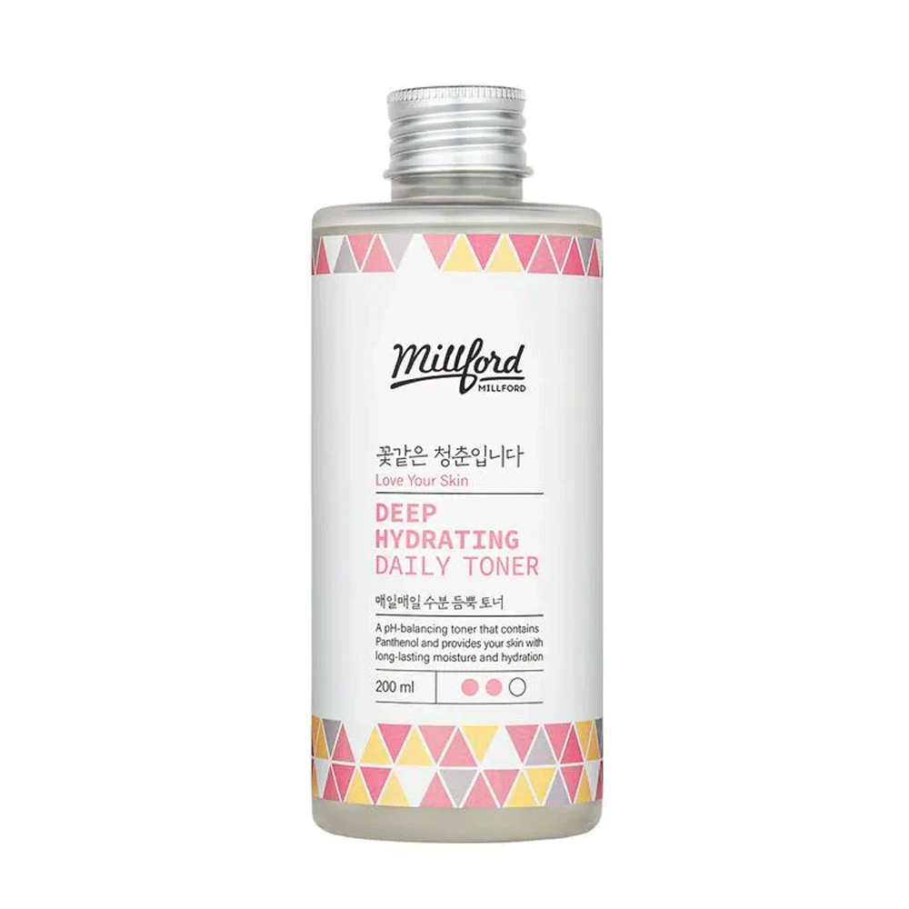 Millford Millford Deep Hydrating Daily Toner 200ml - hydrating - front bottle shot