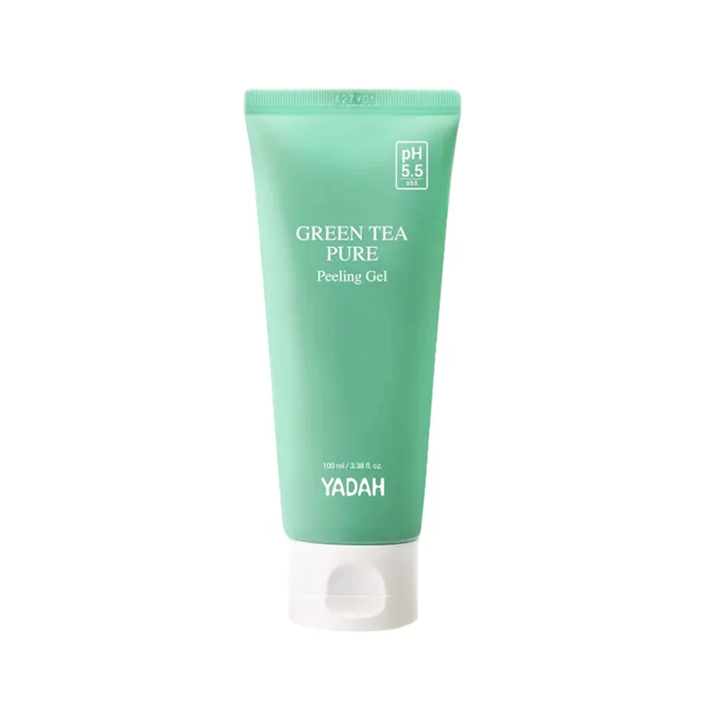YADAH YADAH Green Tea Pure Peeling Gel 100ml - hydrating - front bottle shot