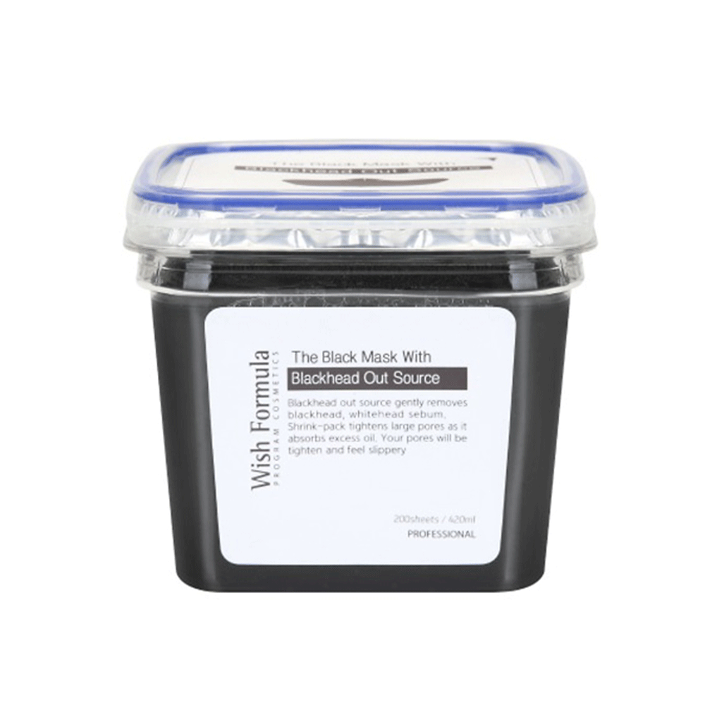 Wish Formula Wish Formula The Black Mask with Blackhead Out source Jumbo 420ml - pore care - front bottle shot