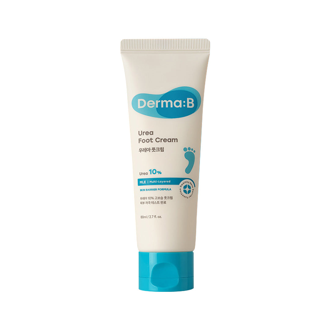 Derma:B Derma:B Urea Foot Cream 80ml - hydrating - front bottle shot