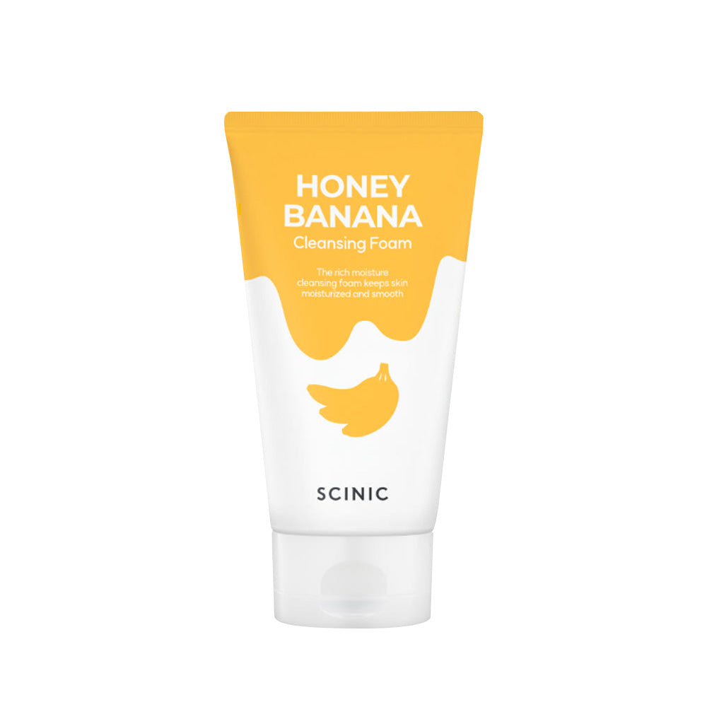 SCINIC SCINIC Honey Banana Cleansing Foam 150ml - hydrating - front bottle shot