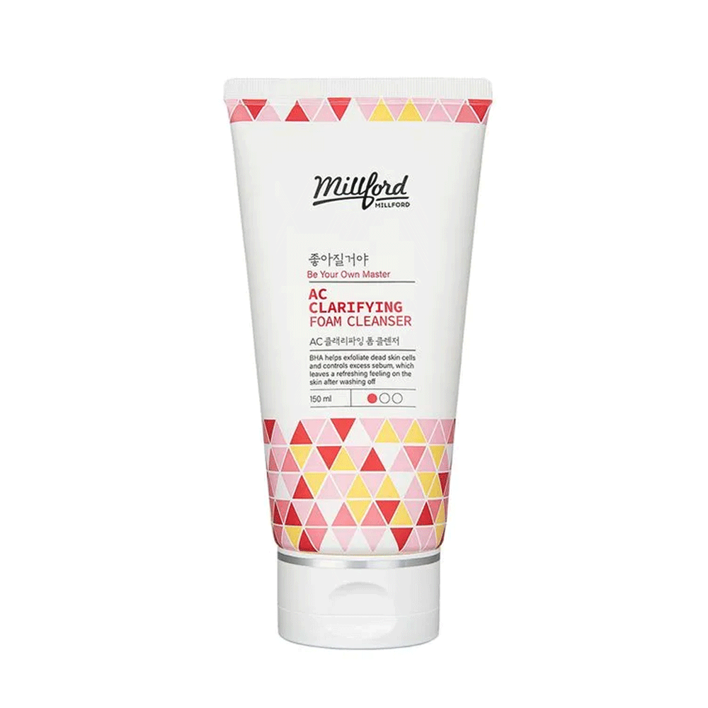 Millford Millford AC Clarifying Foam Cleanser 150ml - soothing - front bottle shot