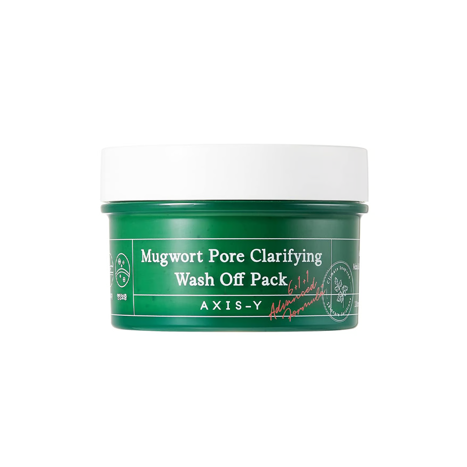 AXIS-Y AXIS-Y Mugwort Pore Clarifying Wash Off Pack 100ml - soothing - front bottle shot