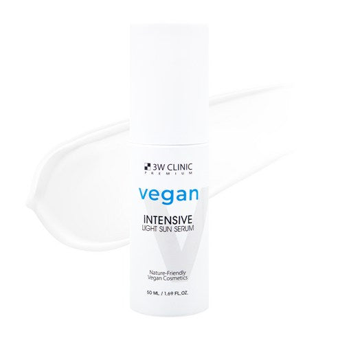 3W CLINIC 3W CLINIC Premium Vegan Intensive Light Sun Serum SPF50+ PA+++ 50ml - hydrating - front bottle shot