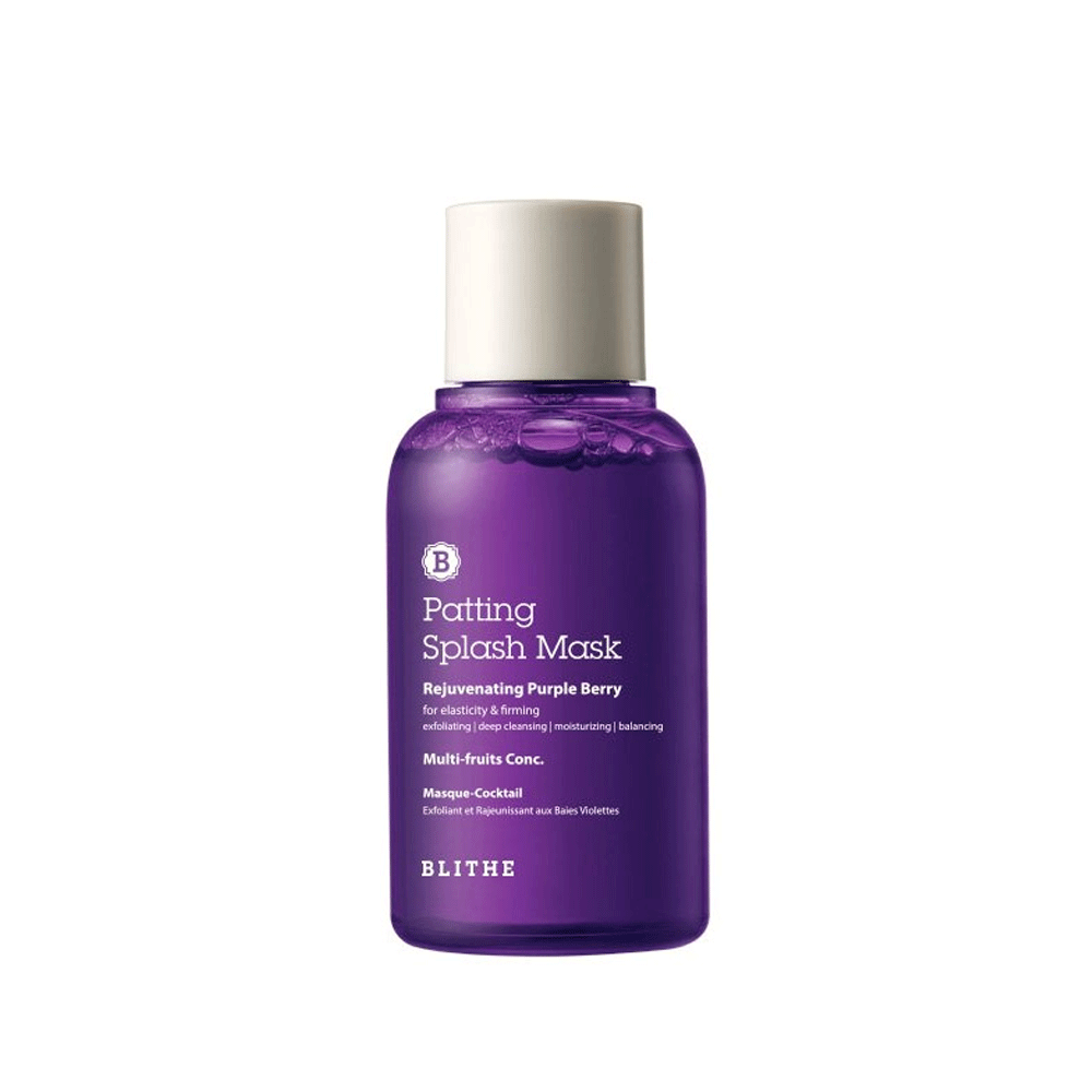 BLITHE BLITHE Patting Splash Mask Rejuvenating Purple Berry 70ml - hydrating - front bottle shot