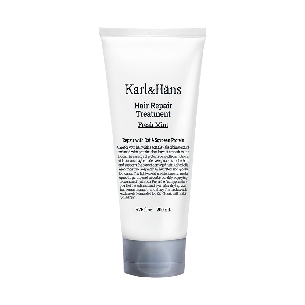 Karl&Hans Karl&Hans Hair Repair Protein Treatment Fresh Mint 200ml - nourishing - front bottle shot