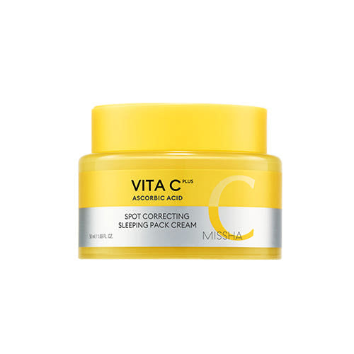 MISSHA MISSHA Vita C Plus Sleeping Pack Cream 50ml - exfoliating - front bottle shot