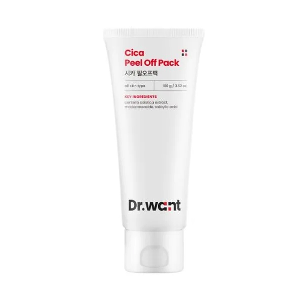 Dr.want Dr.want Cica Peel Off Pack 100g - soothing - front bottle shot