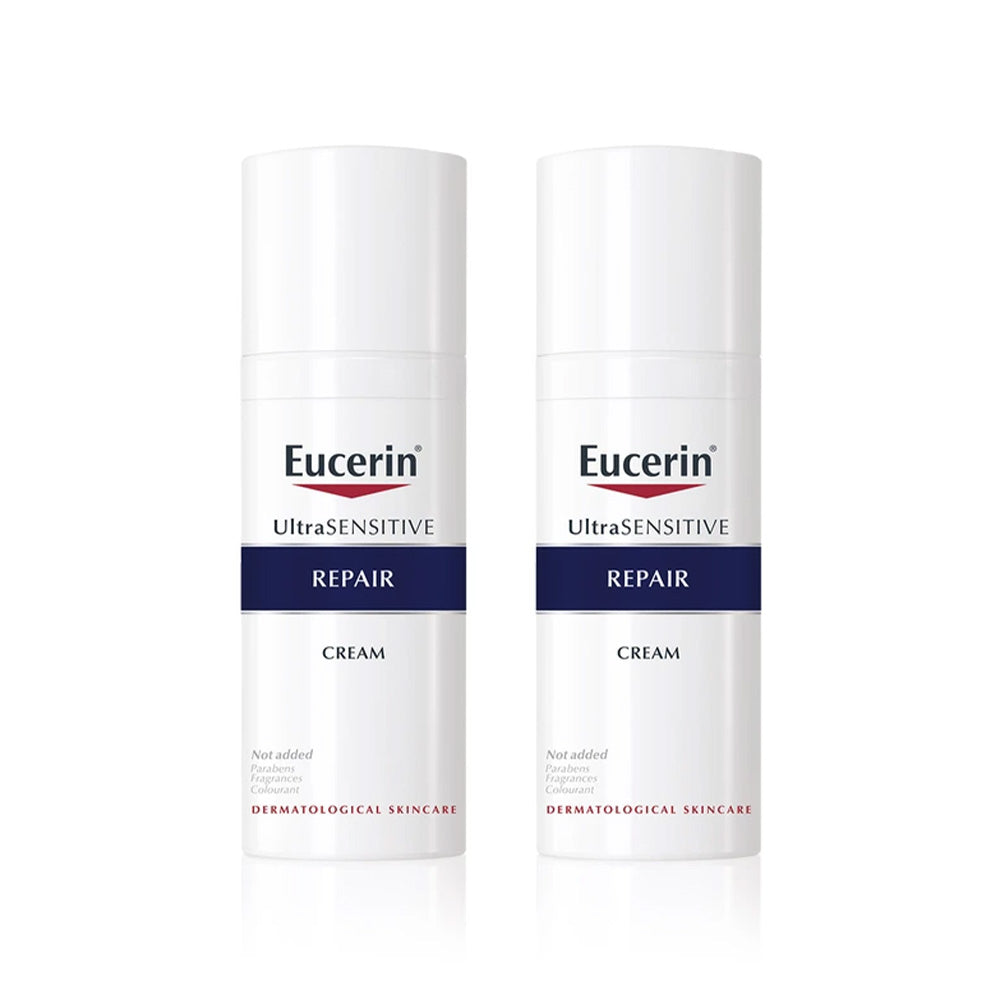 Eucerin Eucerin Ultra Sensitive Repair Cream 50ml * 2ea - soothing - front bottle shot