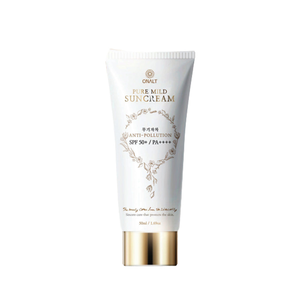 JAYEONJIAE JAYEONJIAE ONALT Pure Mild Sun Cream SPF50+ PA++++ 50ml - brightening - front bottle shot