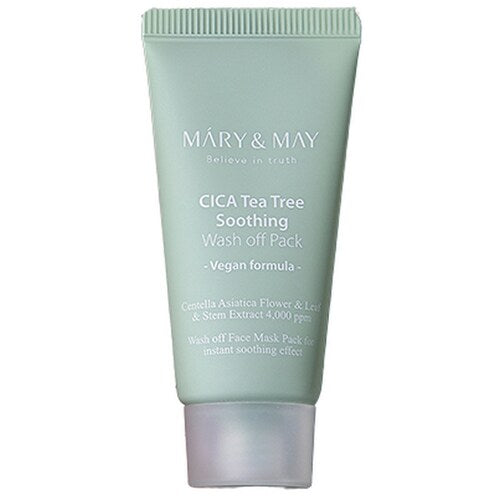 Mary&May Mary&May CICA TeaTree Soothing Wash off Pack 30g - soothing - front bottle shot