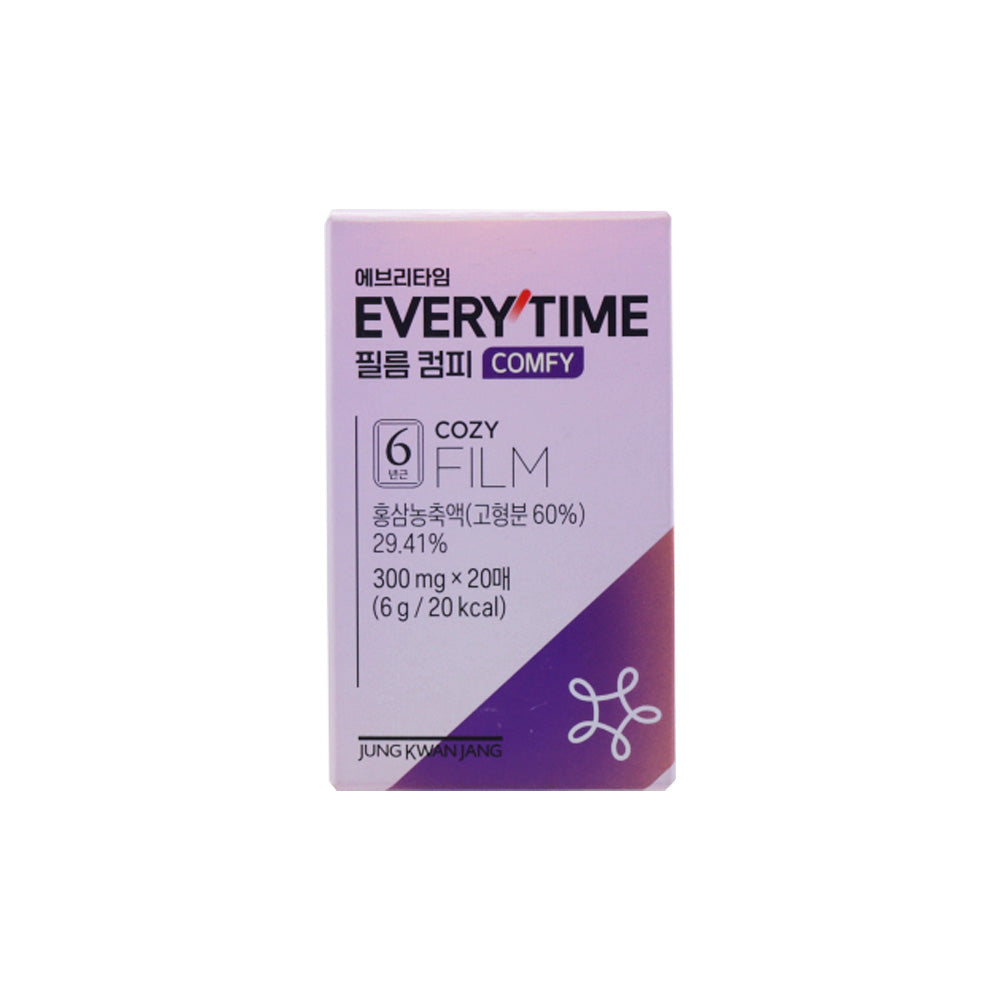 JUNG KWAN JANG JUNG KWAN JANG Everytime Film Comfy 300mg * 20 Sheets (10-day supply) - daily care - front bottle shot