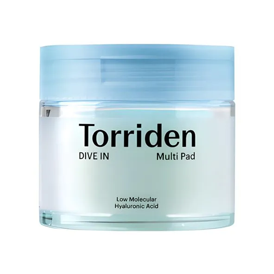 Torriden Torriden Dive In Low Molecule Hyaluronic Acid Multi Pad 80 sheets - hydrating - front bottle shot