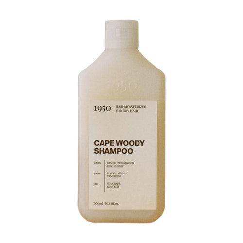 1950 1950 Cape Woody Shampoo 300ml - exfoliating - front bottle shot