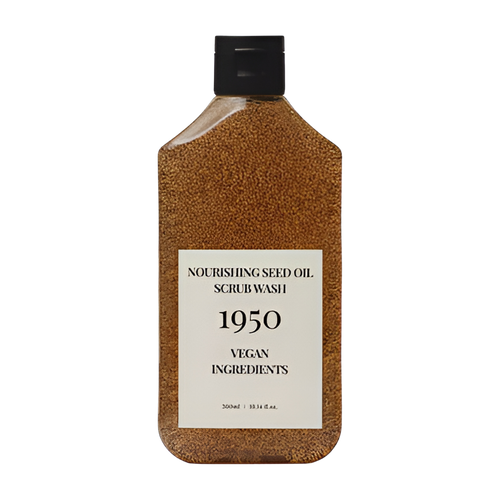 1950 1950 Jeju Nourishing Seed Oil Scrub Wash 300ml - hydrating - front bottle shot
