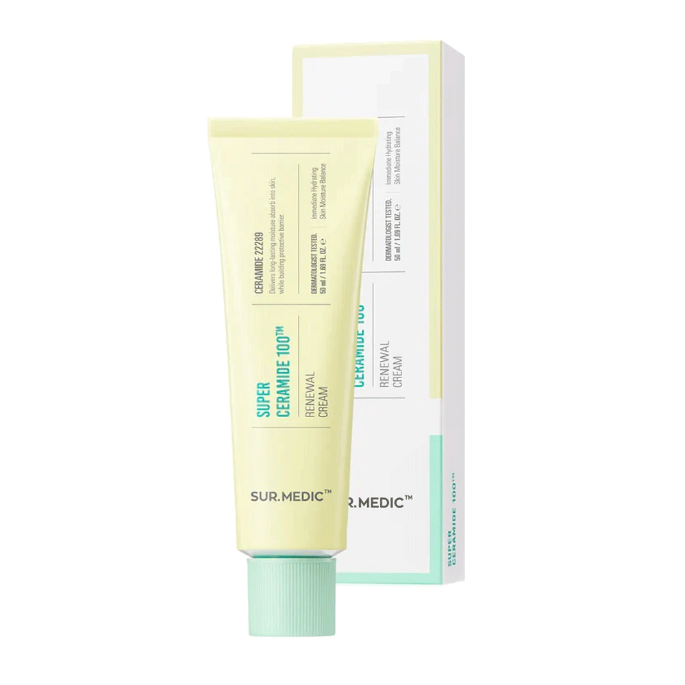 SUR.MEDIC+ SUR.MEDIC+ Super Ceramide 100 Renewal Cream 50ml - hydrating - front bottle shot