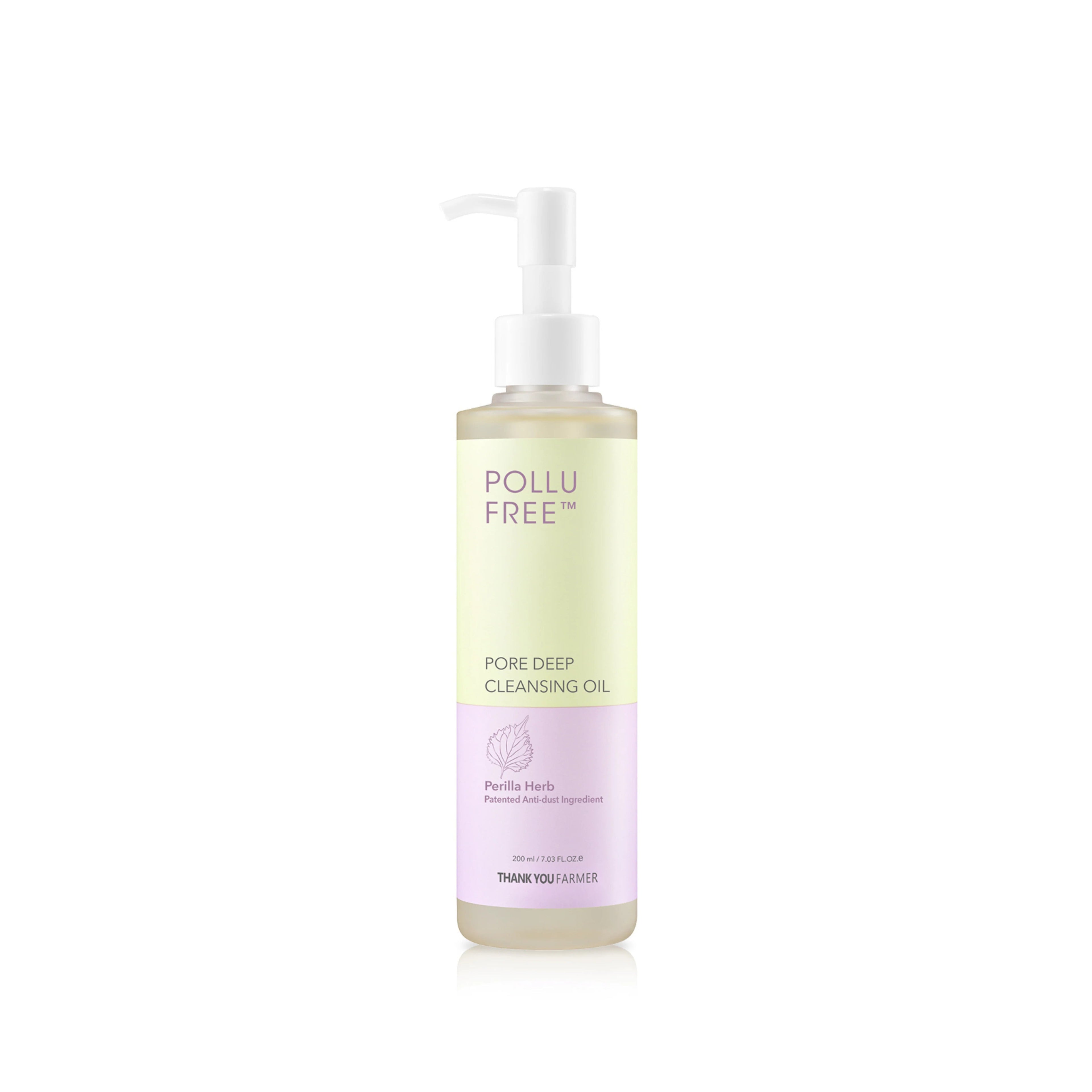 THANK YOU FARMER THANK YOU FARMER Pollufree™ Pore Deep Cleansing Oil 200ml - soothing - front bottle shot