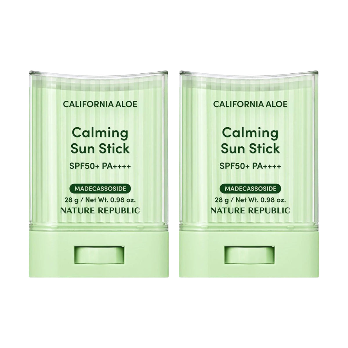 NATURE REPUBLIC 1+1 NATURE REPUBLIC California Aloe Soothing Sun Stick SPF50+ PA++++ 28g - hydrating - front bottle shot