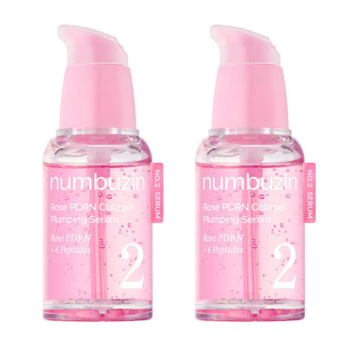 numbuzin 1+1 numbuzin No. 2 Rose PDRN Collagen Plumping Serum 30ml - anti-aging - front bottle shot