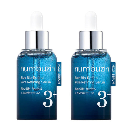 numbuzin 1+1 numbuzin No. 3 Blue Bio Retinol Pore Refining Ampoule 30ml - soothing - front bottle shot