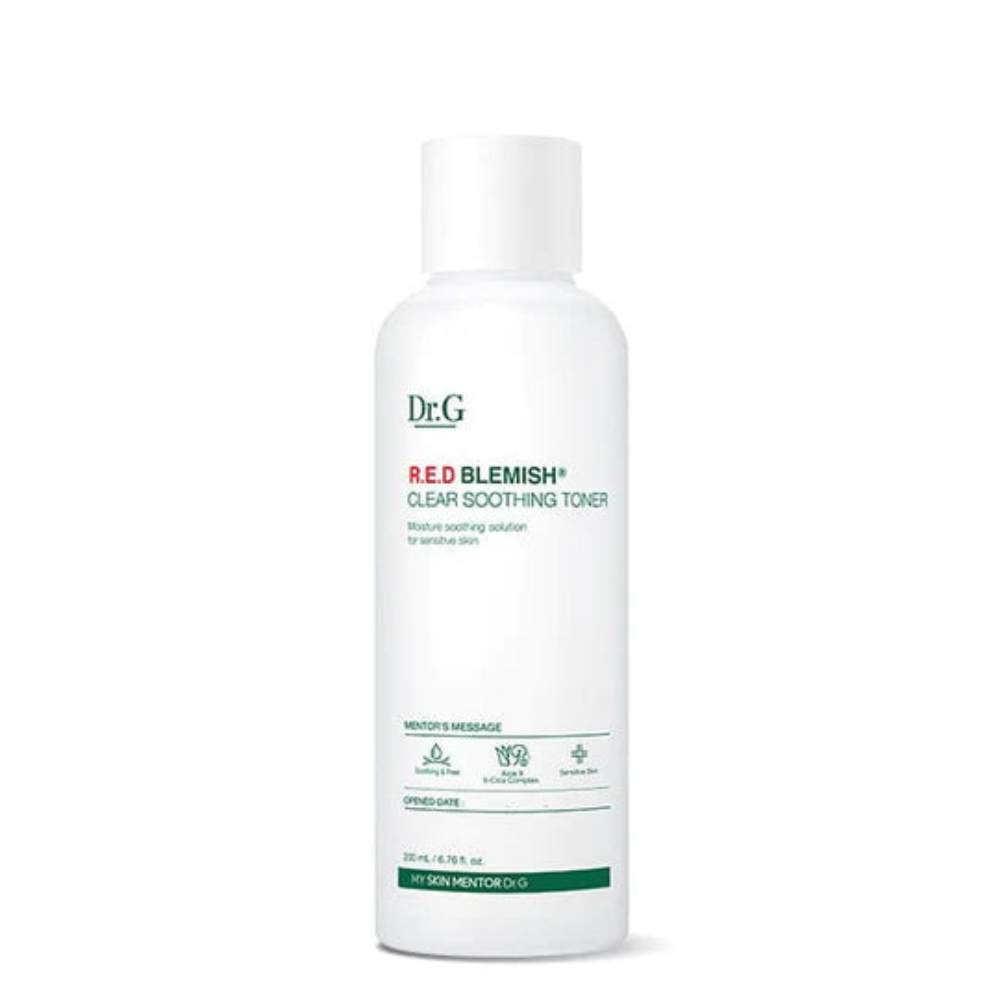 Dr.G Dr.G Red Blemish Clear Soothing Toner 200ml - hydrating - front bottle shot