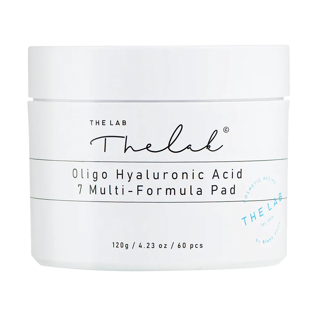 THE LAB by blanc doux THE LAB by blanc doux Oligo Hyaluronic Acid 7 Multi-formula Pad 120g - hydrating - front bottle shot