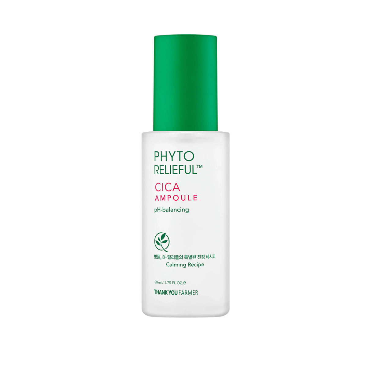 THANK YOU FARMER THANK YOU FARMER Phyto Relieful™ Cica Ampoule 50ml - hydrating - front bottle shot