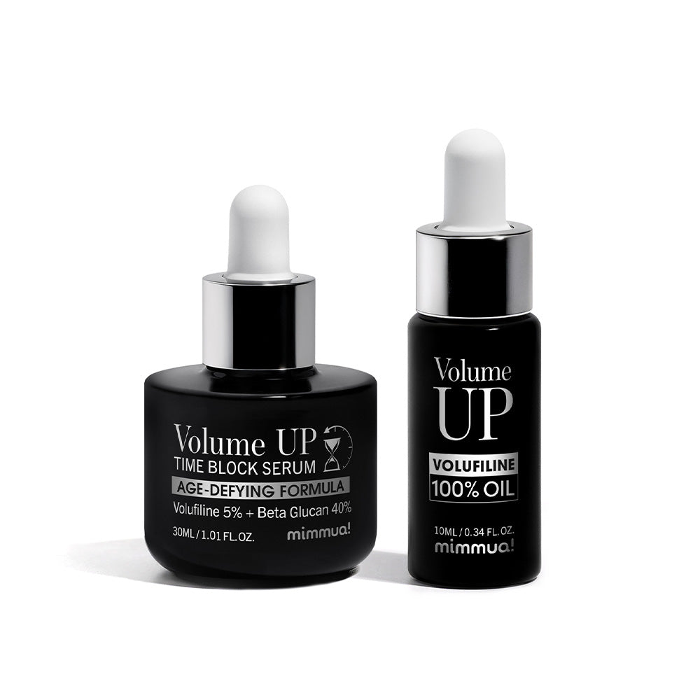 mimmua! mimmua! Bundle 3 (Volume Up Serum + Oil) - hydrating - front bottle shot